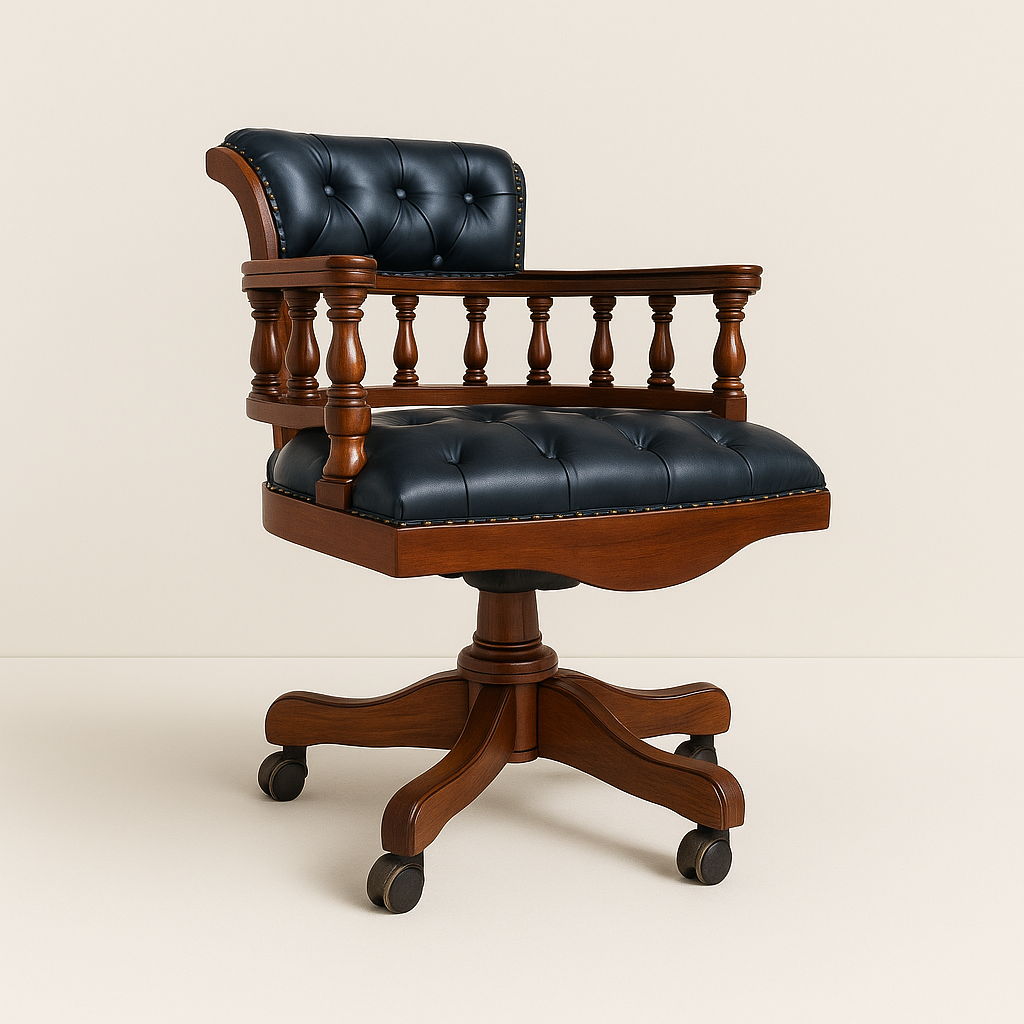 Mahogany Office Chair | Model Captain | 98x65x65 cm