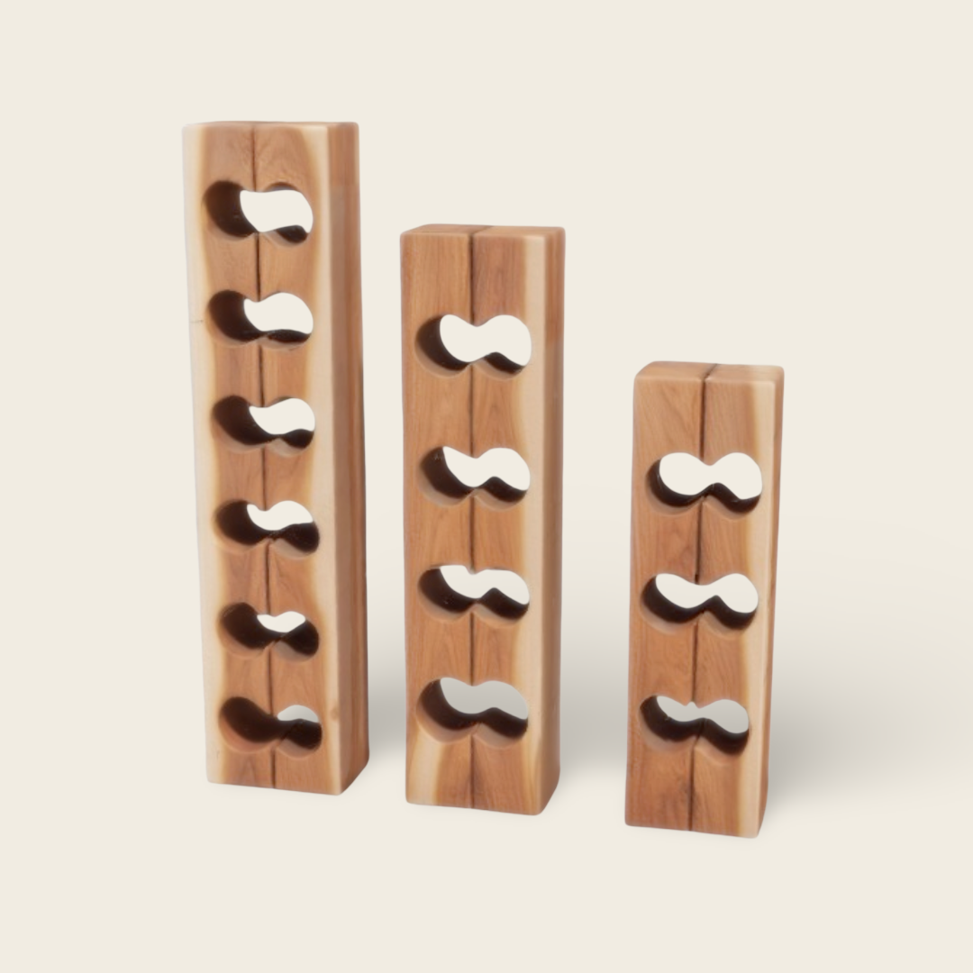 Trunk Wine Rack | Solid Wood Holder | 60/100/120 cm