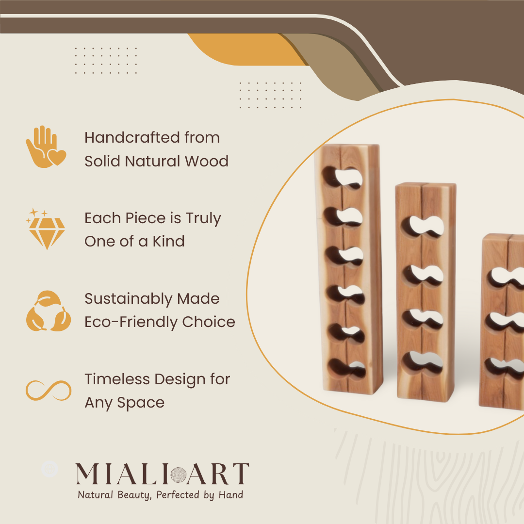 Trunk Wine Rack | Solid Wood Holder | 60/100/120 cm