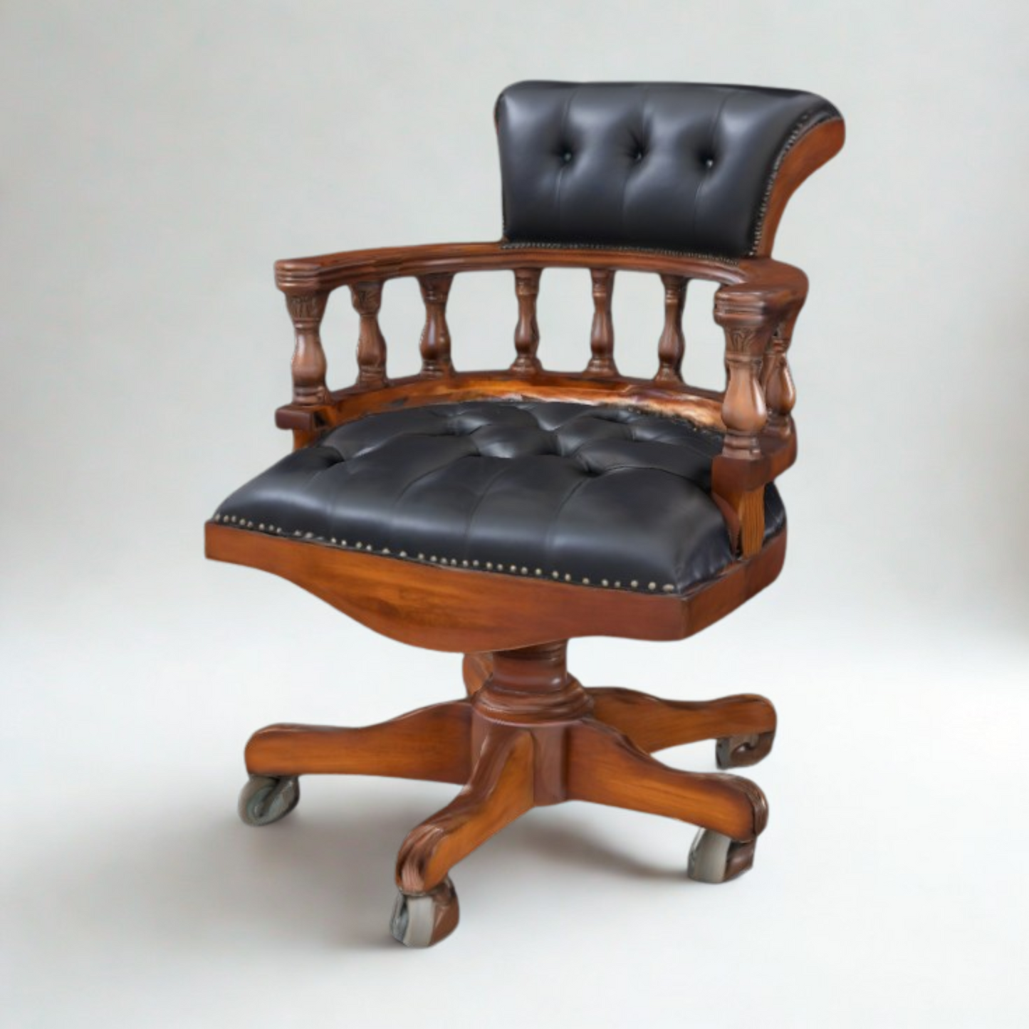 Mahogany Office Chair | Model Captain | 98x65x65 cm