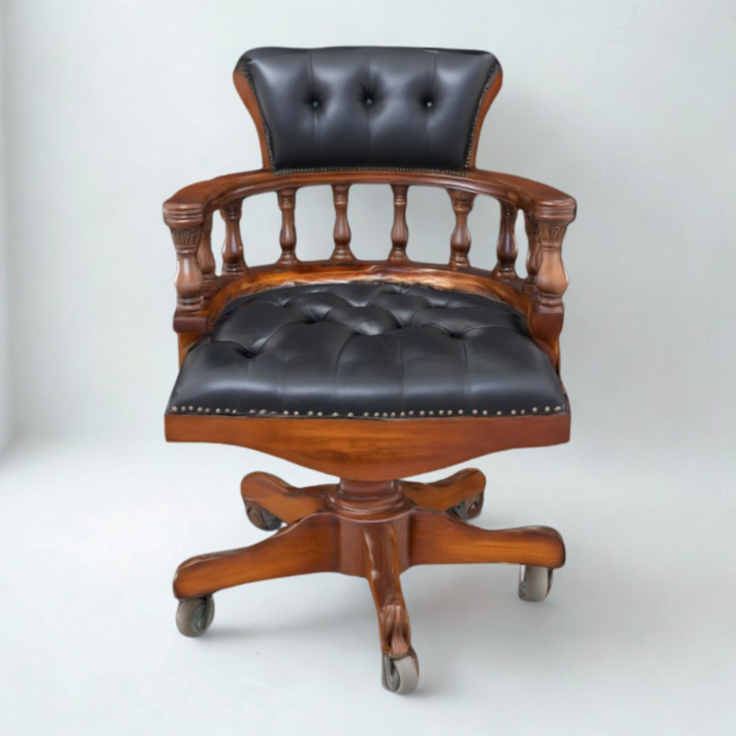Mahogany Office Chair | Model Captain | 98x65x65 cm