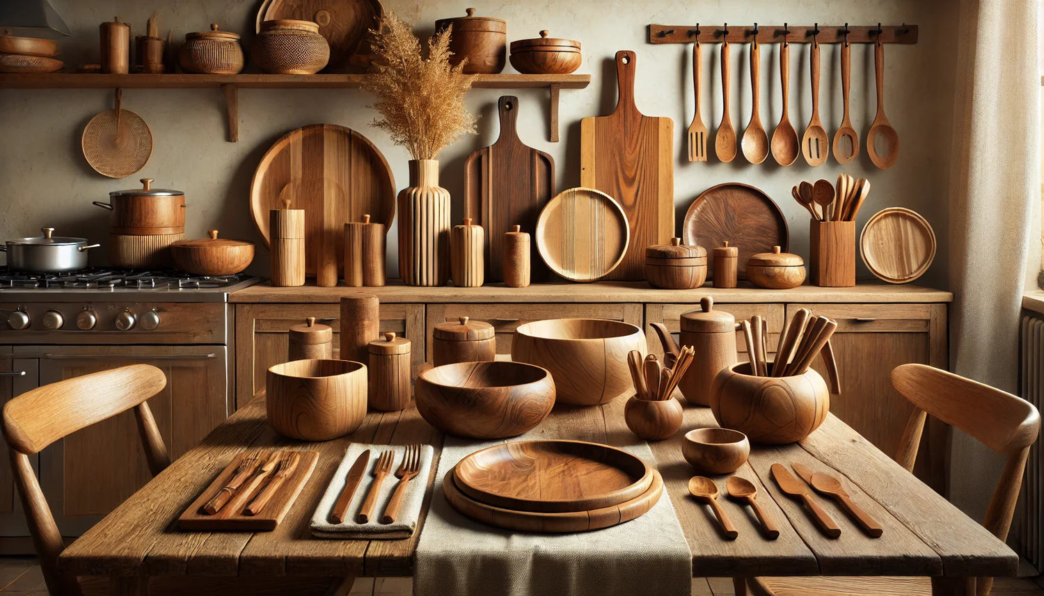 Wooden Kitchen & Dining