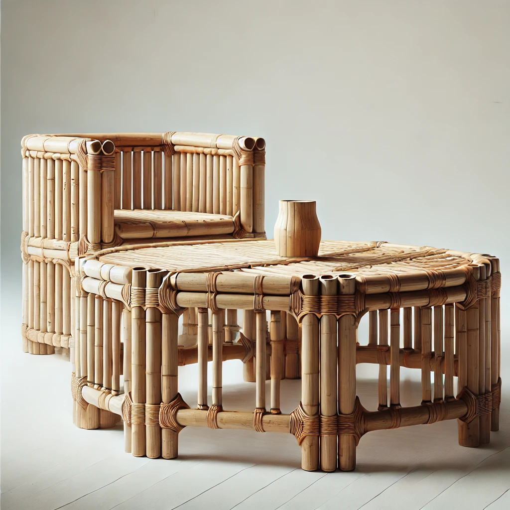 Bamboo Coffee Table – Minimalist Design