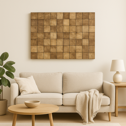 Decorative Teak Wall Art | JBF-281 Panel Design | 100x60 cm