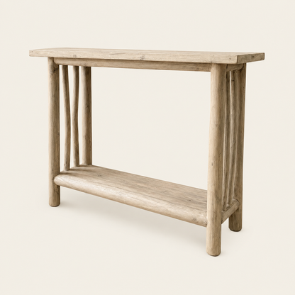 Teak Console Table | Handmade Solid Teak Wood | 85x45x120 cm