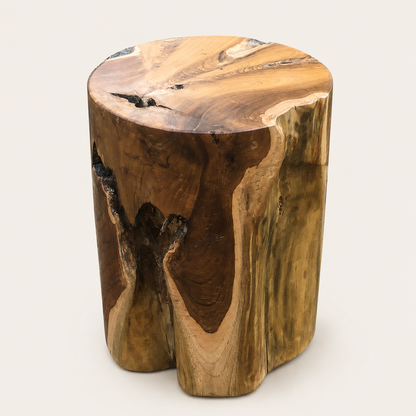Teak Wood Block | Solid Teak Accent | 45x35 cm