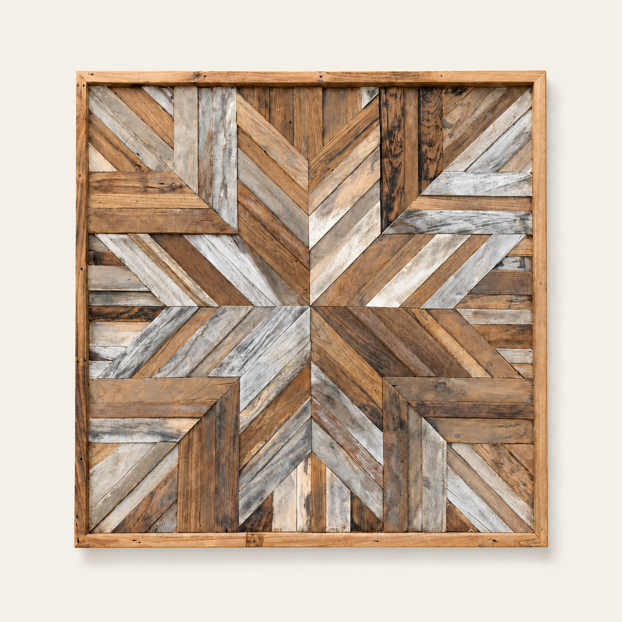 Reclaimed Wood Wall Art | Handcrafted Panel | 3 Sizes