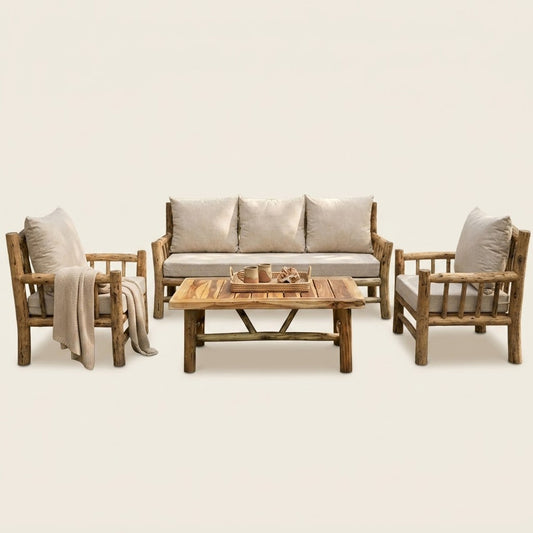 Teak Lounge Set | Pineapple Model | 4-Piece Set