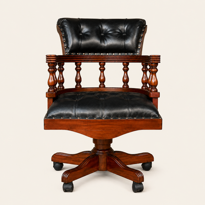 Mahogany Office Chair | Captain Chair | 98x65x65 cm