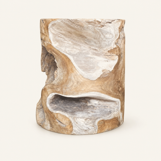 Teak Root Block | Natural Sculptural Accent | 40x30 cm