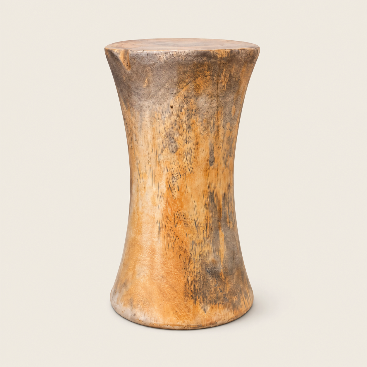 Munggur-Holzschemel | Handgefertigt | 60x30 cm
