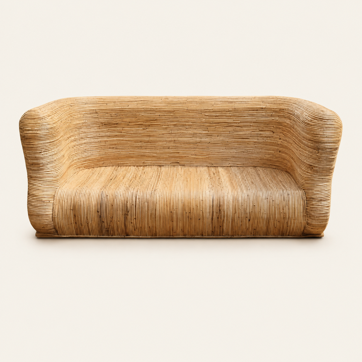 Woven Bamboo Sofa | Handcrafted Natural Style | 180x90x90 cm