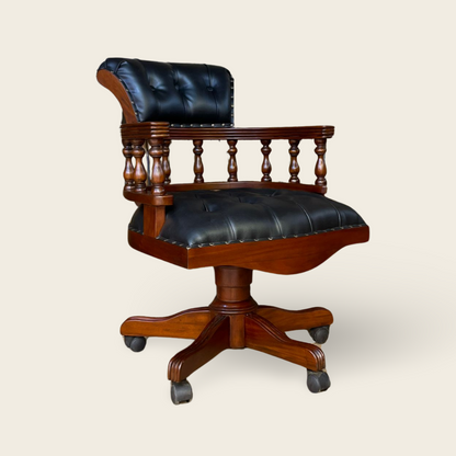 Mahogany Office Chair | Model Captain | 98x65x65 cm