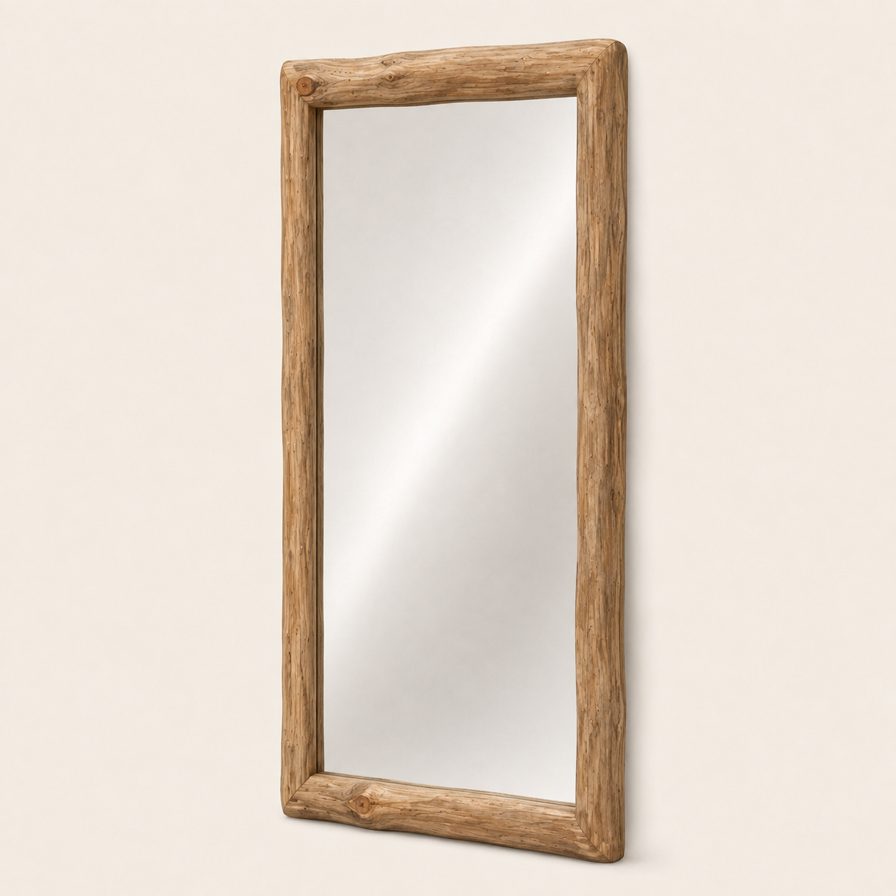 Teak Wood Mirror | Chunky 8 cm Frame | Multiple Size Options