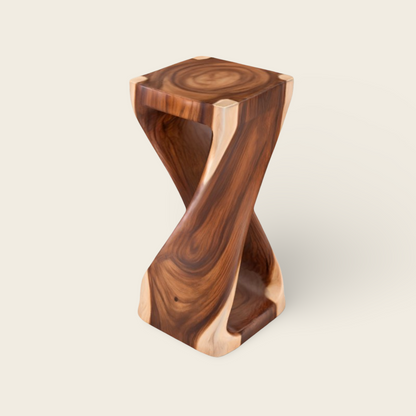 Unique Trunk Stand | Solid Wood Pedestal | 60x30x30 cm
