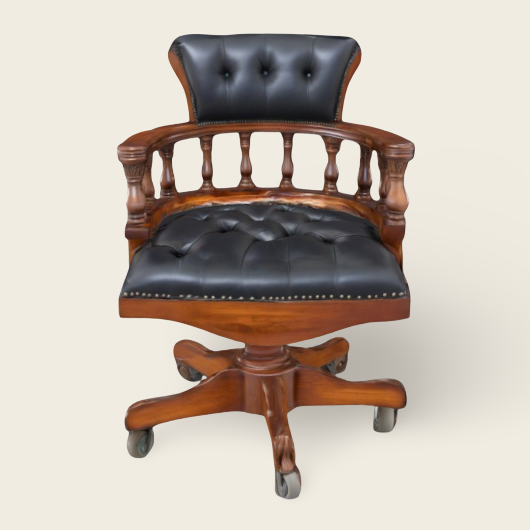 Mahogany Office Chair | Model Captain | 98x65x65 cm