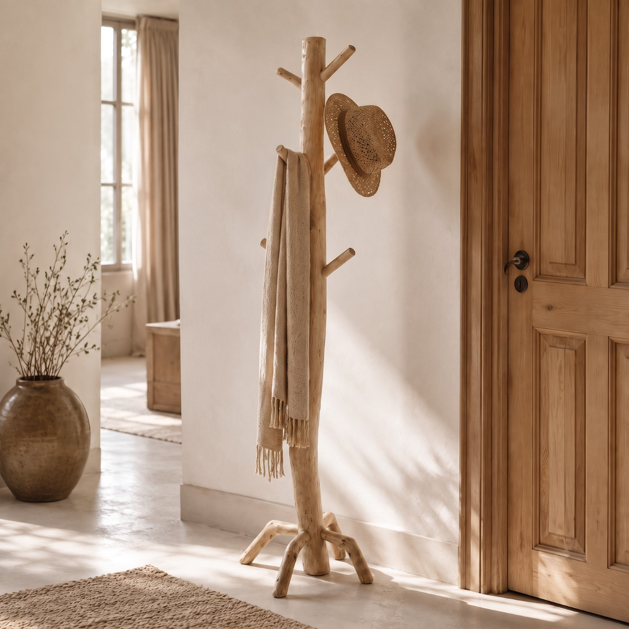 Garderobenständer Teak Branch | Massives Teakholz | 180 cm