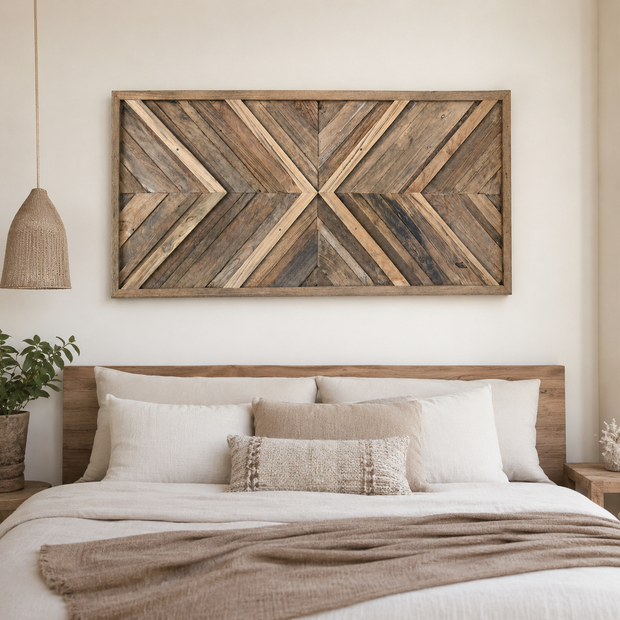 Reclaimed Wood Wall Art | Handcrafted Panel | 3 Size Options