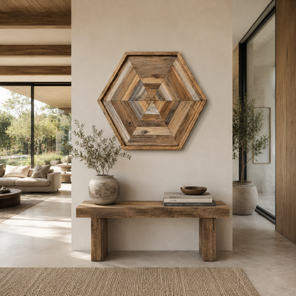 Reclaimed Wood Wall Art | Textured Panel | 3 Sizes