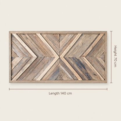 Reclaimed Wood Wall Art | Handcrafted Panel | 3 Size Options
