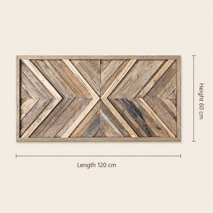 Reclaimed Wood Wall Art | Handcrafted Panel | 3 Size Options
