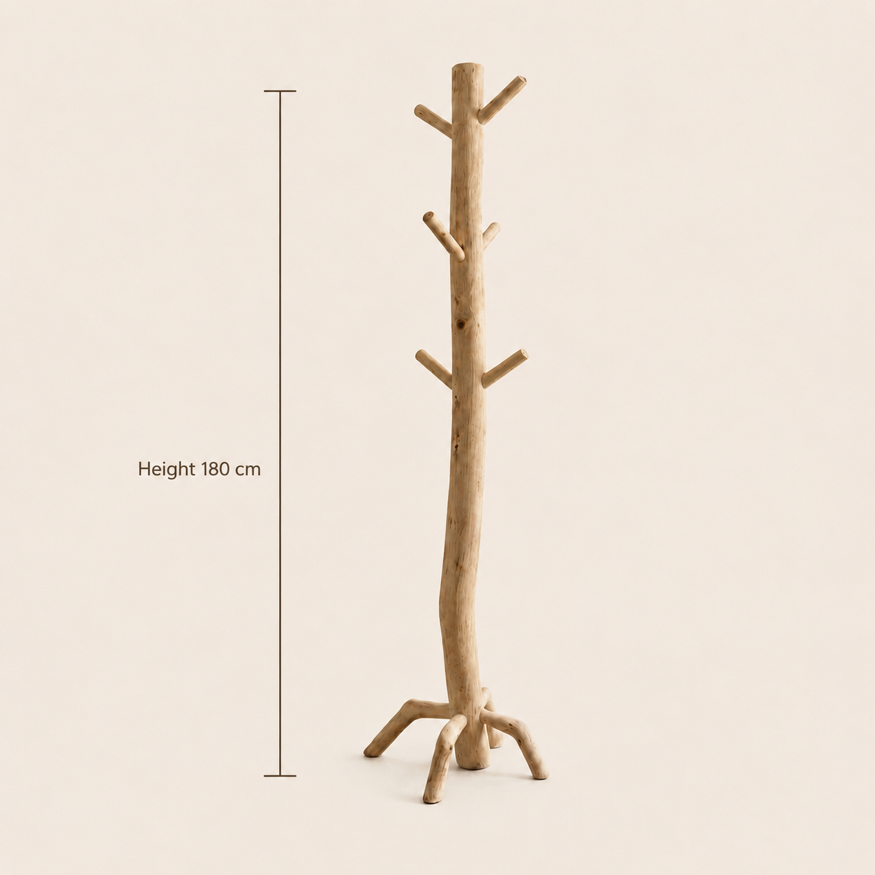 Garderobenständer Teak Branch | Massives Teakholz | 180 cm