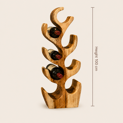Weinregal aus Teakholz | Handgefertigt | 6, 8 & 12 Flaschen