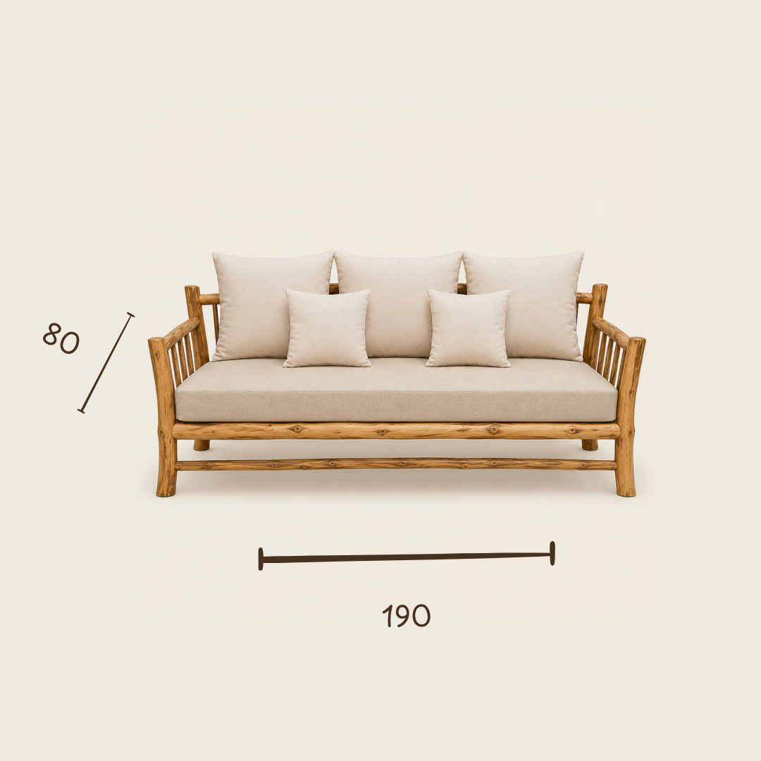 Teak Lounge Set | Pineapple Model | 4-Piece Set