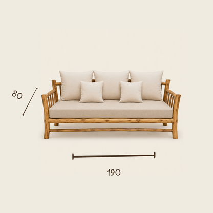 Teak Lounge Set | Pineapple Model | 4-Piece Set