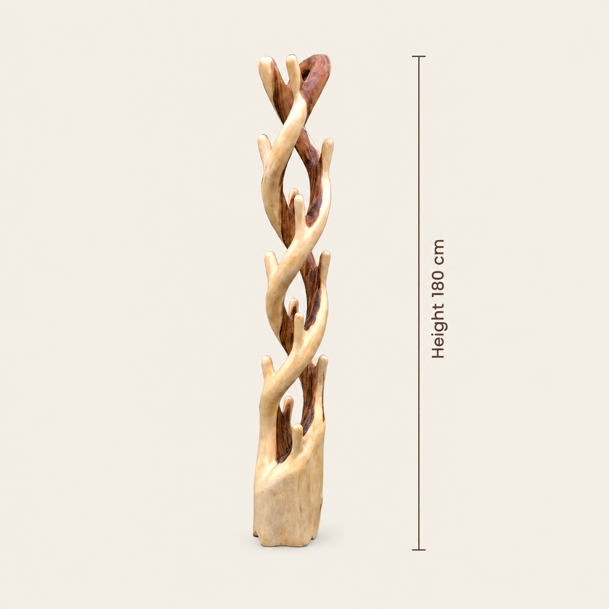 Dekorativer Baumstammständer | Massivholz Natur | Bio-Display-Aufhänger | 180cm