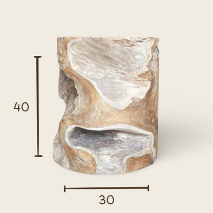 Teak Root Block | Natural Accent | Model JBF-247 | 40x30 cm