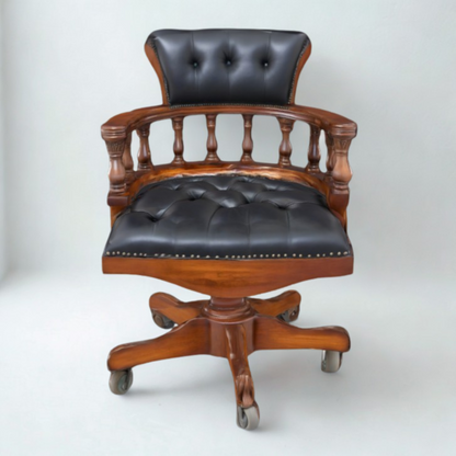 Mahogany Office Chair | Model Captain | 98x65x65 cm