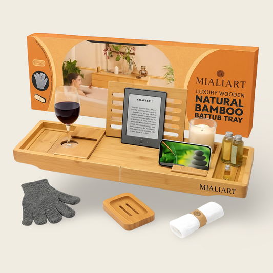 Bathtub Tray | Temple Spring Wood | Natural Finish | 70cm