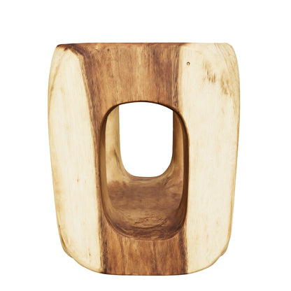 Solid Wood Trunk Stool | Rustic Seat or Table | 45x35x35 cm