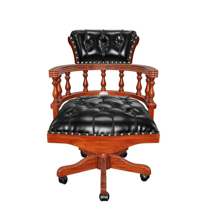 Mahogany Office Chair | Captain Chair | 98x65x65 cm