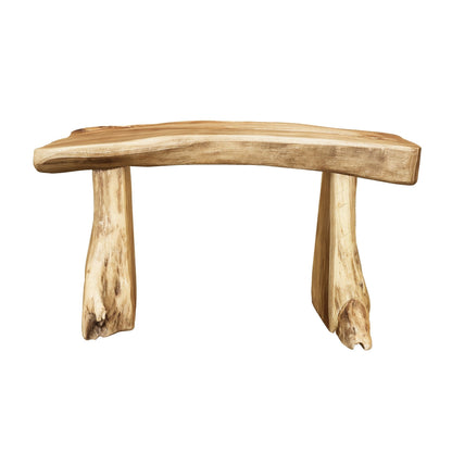 Teakwurzelbank | Massivholz handgefertigt | Natürliche Bio-Oberfläche | 75x45x35cm