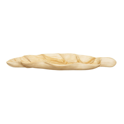 Teak Leaf Serving Bowl | Handmade | 53x22x5 cm