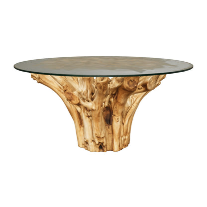 Teak Root Dining Table | Natural Root Base | Diameter 160 cm