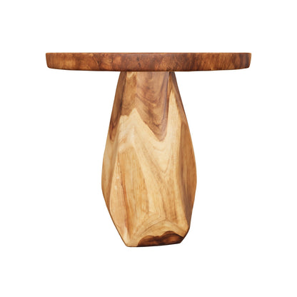 Solid Teak Side Table | Natural Solid Wood Design | 50x50 cm