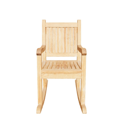 Teak Rocking Chair | Solid Wood Rocker Design | 115x60x60 cm