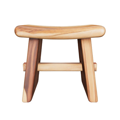 Sate Trunk Stool | Solid Wood Rustic Seat | 45x30x50 cm